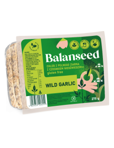 CHLEB Z PEŁNEGO ZIARNA Z CZOSNKIEM NIEDŹWIEDZIM KROJONY BEZGLUTENOWY 275 g - BALVITEN