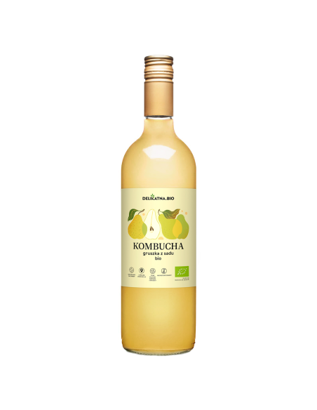 KOMBUCHA GRUSZKOWA BIO 750 ml - DELIKATNA