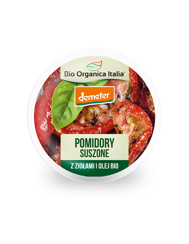 Pomidory suszone z ziołami Demeter BIO - 125g - Bio Organica Italia