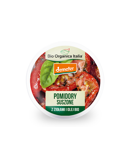 Pomidory suszone z ziołami Demeter BIO - 125g - Bio Organica Italia