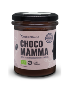 Krem z orzechów laskowych z czekoladą bezglutenowy BIO - 180g - Organichouse (Chocomamma)