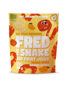 Żelki mango-jabłko bez żelatyny BIO - 30g - Diet-Food (Fred The Snake)