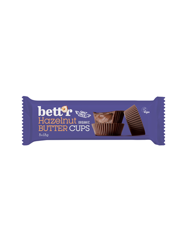 Praliny z kremem z orzechów laskowych bio (3 x 13 g) 39 g - Bett`r