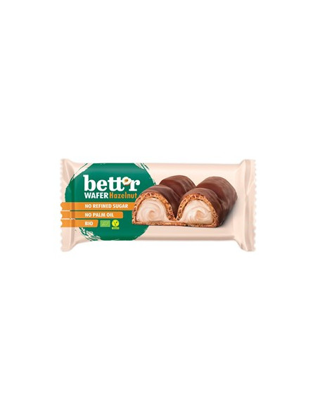 Batonik z nadzieniem orzechowym w czekoladzie BIO - 30g - Bett`r