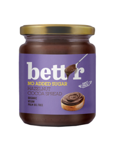 Krem orzechowo-kakaowy bez dodatku cukrów BIO - 250g - Bett`r