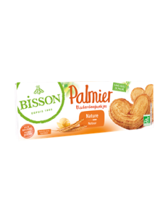 Ciastka francuskie maślane palmiery BIO - 100g - Bisson