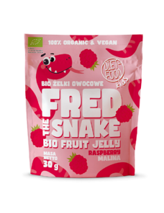Żelki malina bez żelatyny - 30g - Diet-Food (Fred the snake)