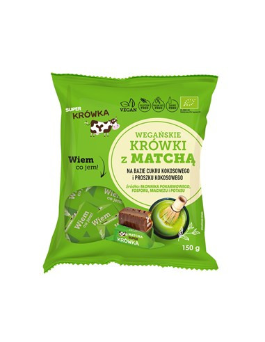 Krówki z matchą bezmleczne bezglutenowe BIO - 150g - Me Gusto (Super Krówka)