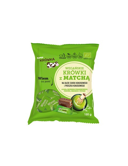 Krówki z matchą bezmleczne bezglutenowe BIO - 150g - Me Gusto (Super Krówka)