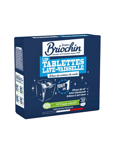 Tabletki do zmywarek silnie odtłuszczające ECO - 30szt - Briochin