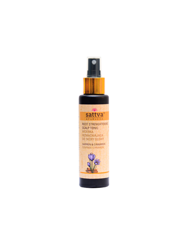 Wcierka do skóry głowy wzmacniająca szafran i cynamon - 100ml - Sattva (Ayurveda)