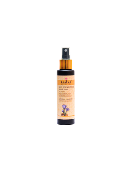 Wcierka do skóry głowy wzmacniająca szafran i cynamon - 100ml - Sattva (Ayurveda)
