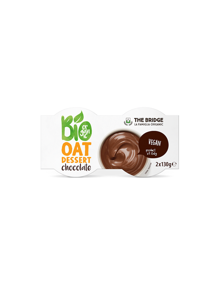 Deser owsiany czekoladowy Bio - 2x130g (260g) - The Bridge