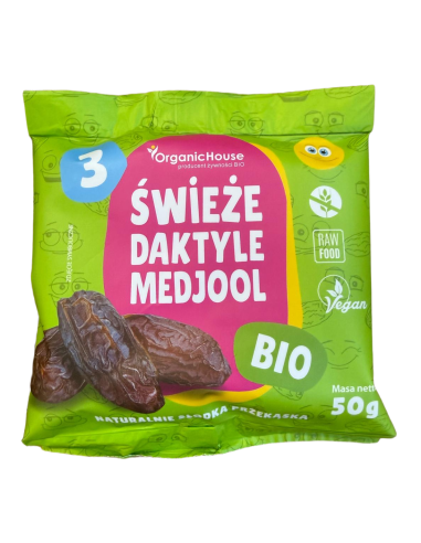 DAKTYLE MEDJOOL ŚWIEŻE BEZGLUTENOWE BIO 50 g  (3 szt.) - ORGANICHOUSE