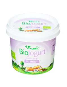 JOGURT NATURALNY BEZ LAKTOZY 2 % BIO 330 g - KLIMEKO