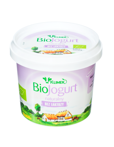 JOGURT NATURALNY BEZ LAKTOZY 2 % BIO 330 g - KLIMEKO