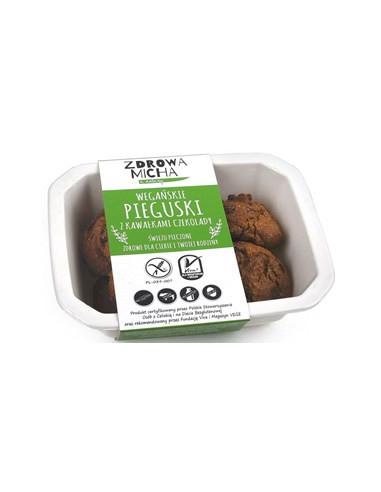 Ciastka pieguski z czekoladą bezglutenowe - 140g - Zdrowa Micha