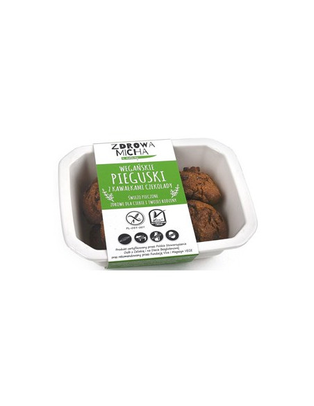 Ciastka pieguski z czekoladą bezglutenowe - 140g - Zdrowa Micha
