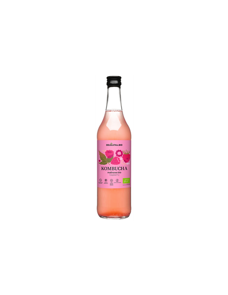 Kombucha malinowa Bio - 500ml - Delikatna