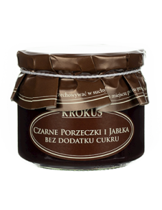 Czarna porzeczka i jabłka bez cukru bezglutenowe - 310g - Krokus