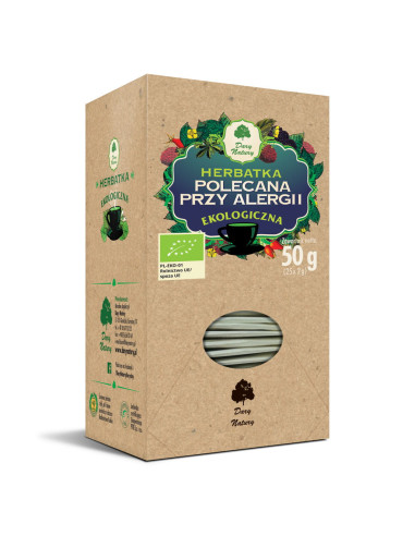 Herbata polecana przy alergii Eko 25x2g - Dary Natury