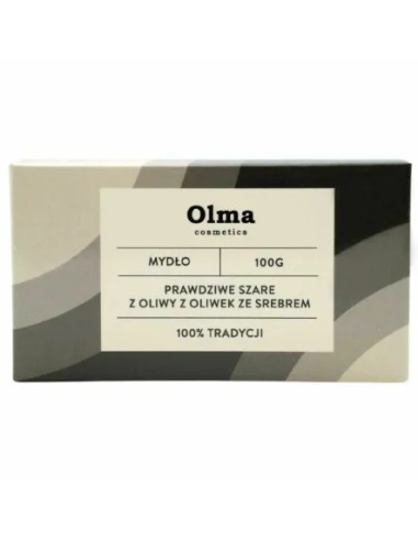 Mydło szare ze srebrem (z oliwy z oliwek)  - 100g - Olma