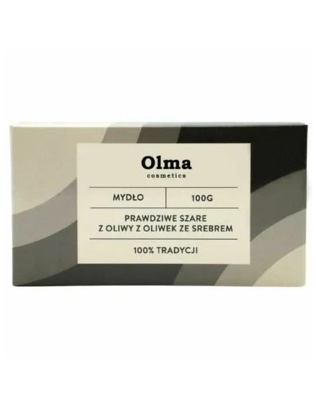 Mydło szare ze srebrem (z oliwy z oliwek)  - 100g - Olma