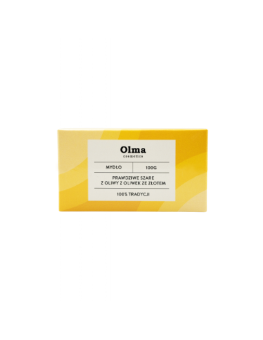 Mydło szare ze złotem (z oliwy z oliwek) - 100g - Omla