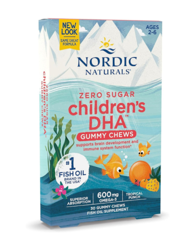 Żelki dla dzieci DHA 600mg - 30 żelek - Nordic Naturalis