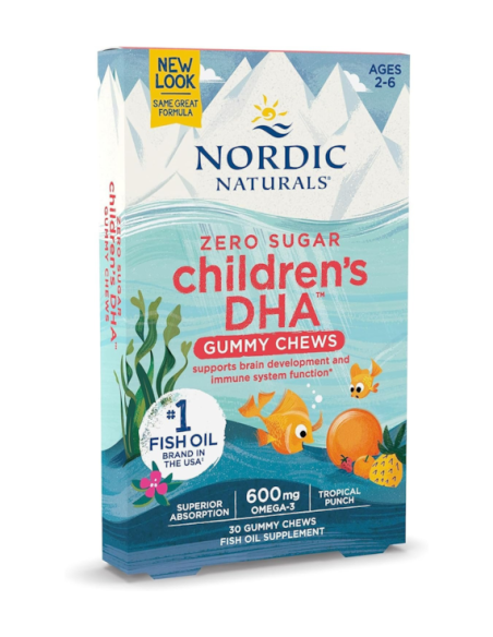 Żelki dla dzieci DHA 600mg - 30 żelek - Nordic Naturalis