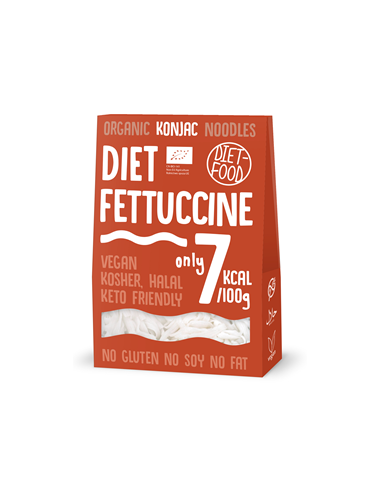 Makaron konjac fettucine bezglutenowy bio - 385g (300g) - DIET-FOOD