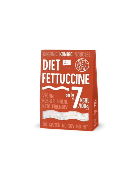 Makaron konjac fettucine bezglutenowy bio - 385g (300g) - DIET-FOOD