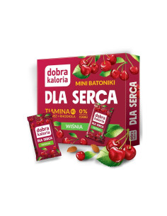 Minibatoniki "Dla serca" o smaku wiśniowym - 102g - Dobra Kaloria