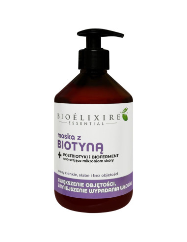Maska z biotyną - 500ml - Bioelixire