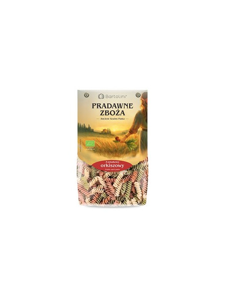 Makaron (orkiszowy 3 smakowy) świderki bio - 250 g - Bartolini (Pradawne zboża)