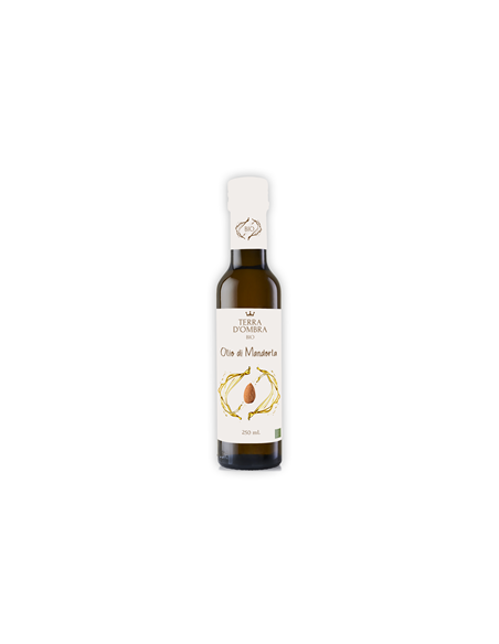 Olej migdałowy tłoczony na zimno bio - 250ml - Terra D`Ombra