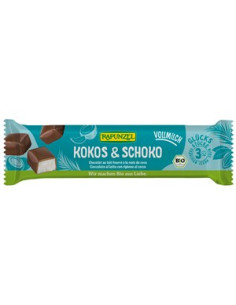 Batoniki kokosowe w czekoladzie mlecznej bio - 50g - Rapunzel
