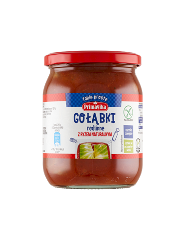 Gołąbki wegetariańskie z ryżem naturalnym bezglutenowe - 480g - Primavika