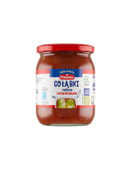 Gołąbki wegetariańskie z ryżem naturalnym bezglutenowe - 480g - Primavika
