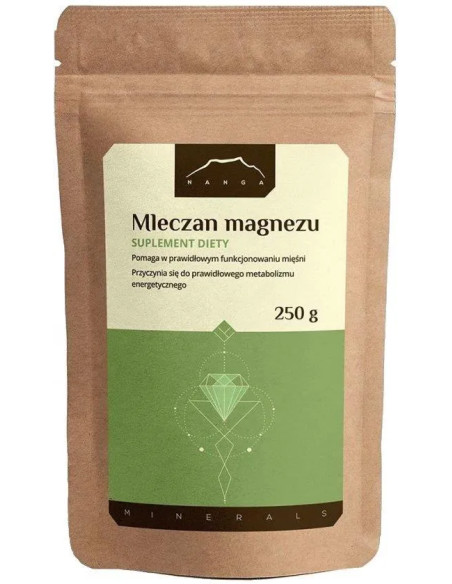 Mleczan magnezu - 250g - Nanga