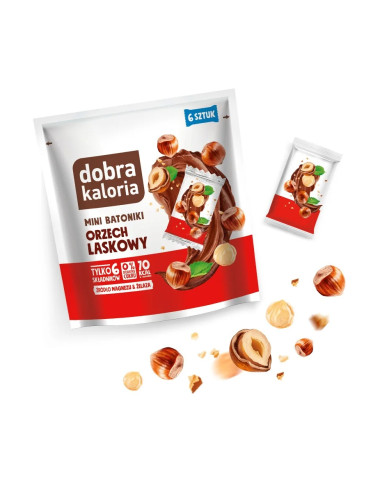 Minibatoniki orzech laskowy - 108g - Dobra Kaloria