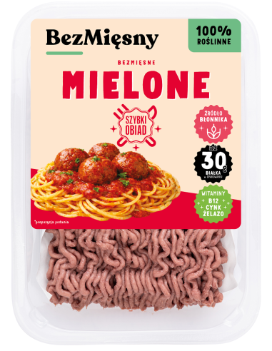 MIĘSO MIELONE ROŚLINNE 200 g - BEZMIĘSNY