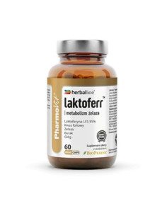 Kapsułki na metabolizm żelaza (Laktoferr) bezglutenowe - 60szt. - Pharmovit (Herballine)