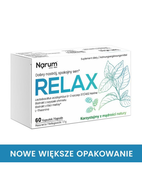 Narum relax - nastrój, spokojny sen - 60kaps - Narum