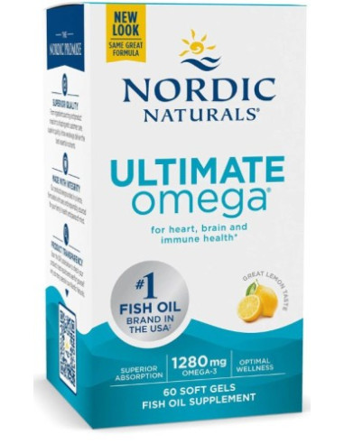 Ultimate omega (lemon) 1280mg - 60 kaps - Nordic Naturals