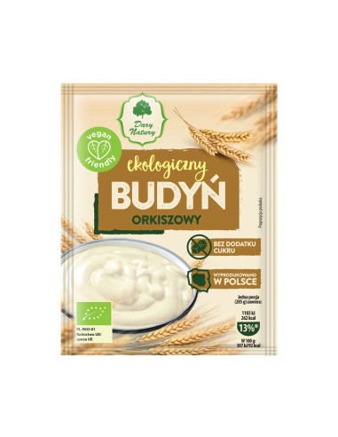 Budyń orkiszowy EKO - 40g - Dary Natury