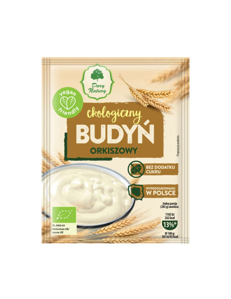 Budyń orkiszowy EKO - 40g - Dary Natury