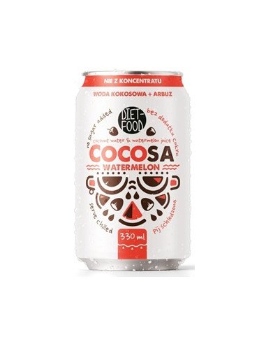 Woda kokosowa z sokiem z arbuza - 330 ml - Diet-Food (Cocosa)