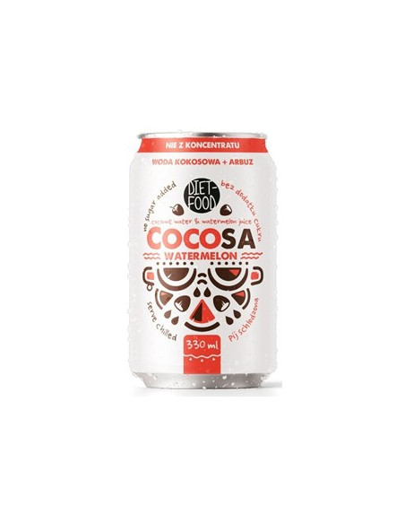 Woda kokosowa z sokiem z arbuza - 330 ml - Diet-Food (Cocosa)