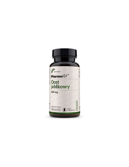 Ocet jabłkowy 400mg bezglutenowy - 90kaps - Pharmovit
